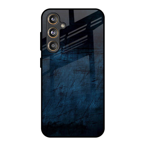 Dark Blue Grunge Samsung Galaxy F55 5G Glass Back Cover Online