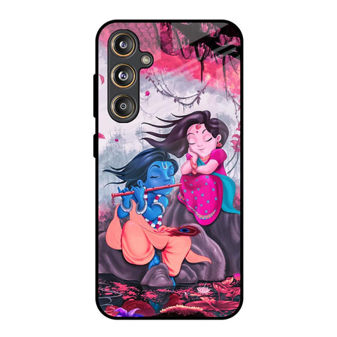 Radha Krishna Art Samsung Galaxy F55 5G Glass Back Cover Online