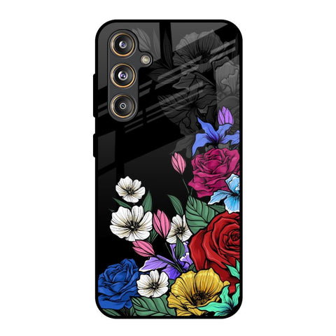 Rose Flower Bunch Art Samsung Galaxy F55 5G Glass Back Cover Online