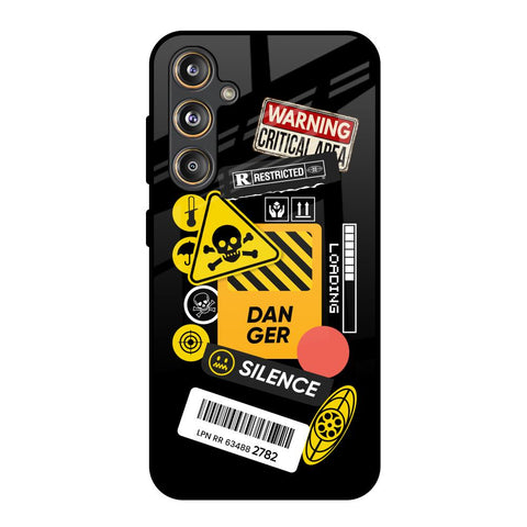 Danger Signs Samsung Galaxy F55 5G Glass Back Cover Online