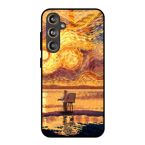 Sunset Vincent Samsung Galaxy F55 5G Glass Back Cover Online