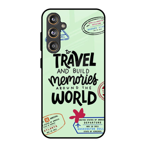 Travel Stamps Samsung Galaxy F55 5G Glass Back Cover Online