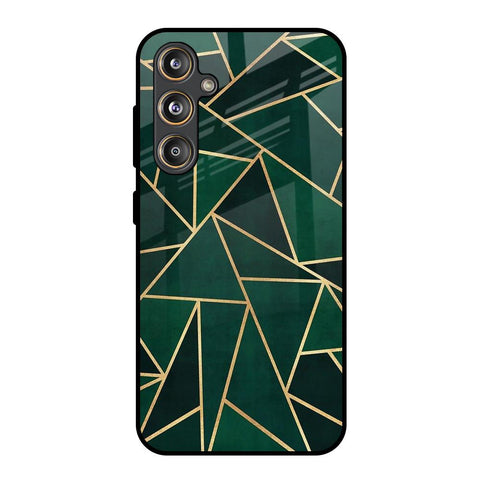Abstract Green Samsung Galaxy F55 5G Glass Back Cover Online