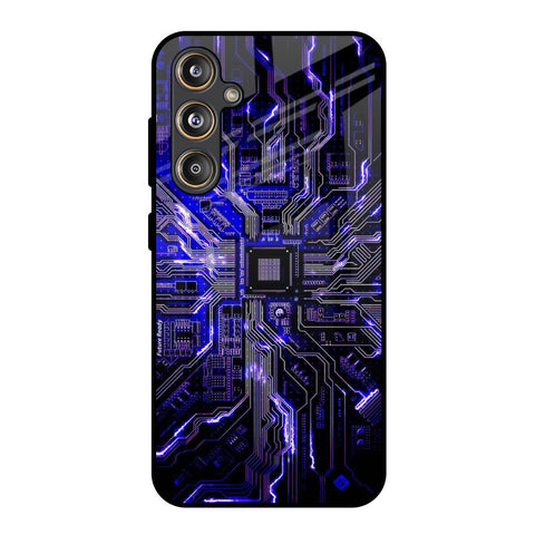 Techno Color Pattern Samsung Galaxy F55 5G Glass Back Cover Online
