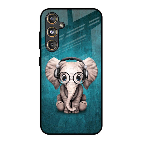 Adorable Baby Elephant Samsung Galaxy F55 5G Glass Back Cover Online