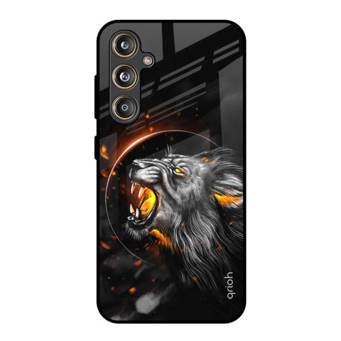 Aggressive Lion Samsung Galaxy F55 5G Glass Back Cover Online