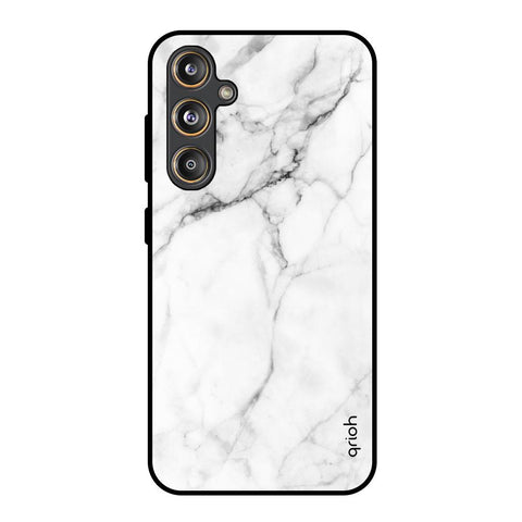 Modern White Marble Samsung Galaxy F55 5G Glass Back Cover Online
