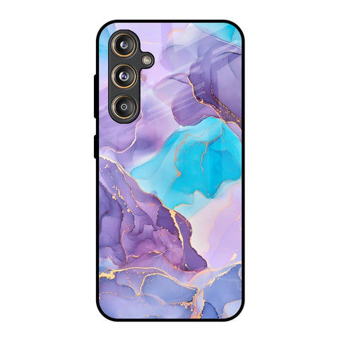 Alcohol ink Marble Samsung Galaxy F55 5G Glass Back Cover Online