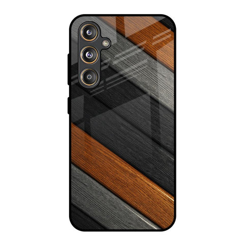 Tri Color Wood Samsung Galaxy F55 5G Glass Back Cover Online