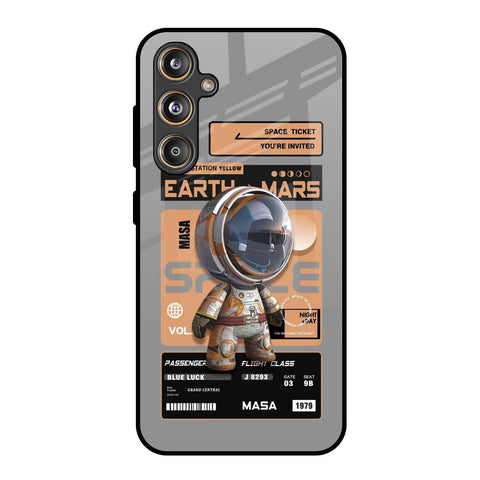 Space Ticket Samsung Galaxy F55 5G Glass Back Cover Online