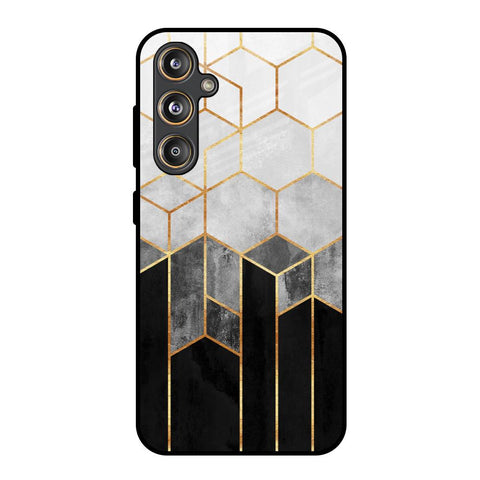 Tricolor Pattern Samsung Galaxy F55 5G Glass Back Cover Online