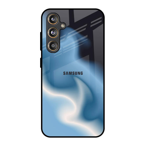 Blue Waves Samsung Galaxy F55 5G Glass Back Cover Online
