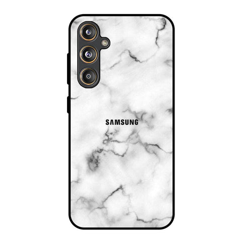 Satin White Marble Samsung Galaxy F55 5G Glass Back Cover Online