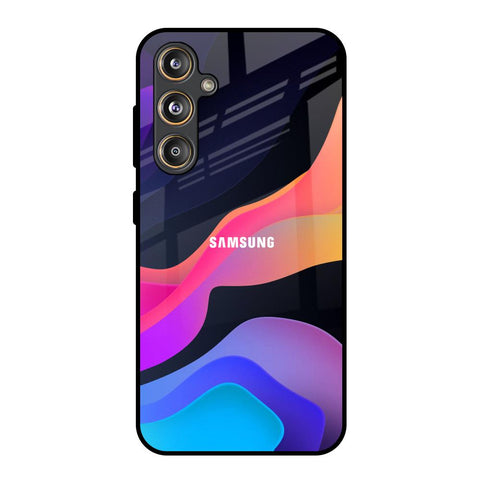 Colorful Fluid Samsung Galaxy F55 5G Glass Back Cover Online