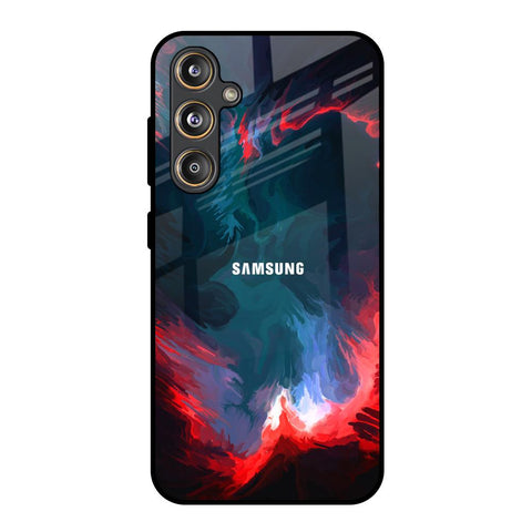 Brush Art Samsung Galaxy F55 5G Glass Back Cover Online