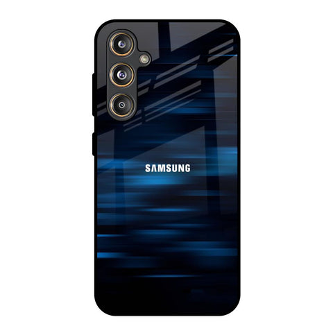 Blue Rough Abstract Samsung Galaxy F55 5G Glass Back Cover Online
