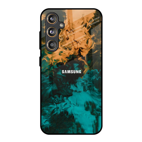 Watercolor Wave Samsung Galaxy F55 5G Glass Back Cover Online