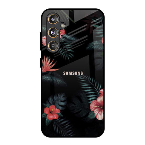 Tropical Art Flower Samsung Galaxy F55 5G Glass Back Cover Online