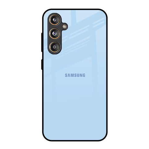 Pastel Sky Blue Samsung Galaxy F55 5G Glass Back Cover Online