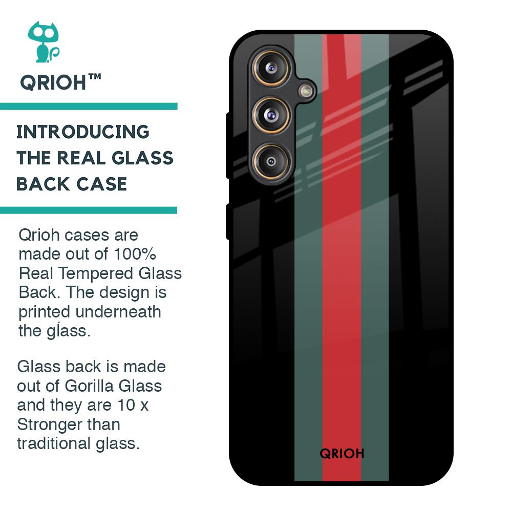 Vertical Stripes Glass Case for Samsung Galaxy F55 5G