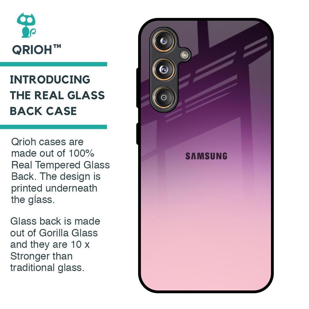 Purple Gradient Glass case for Samsung Galaxy F55 5G
