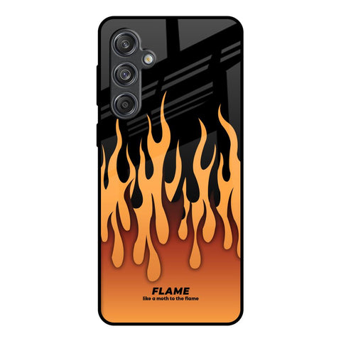 Fire Flame Samsung Galaxy M55 5G Glass Back Cover Online