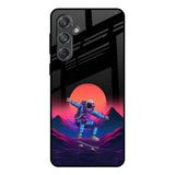 Retro Astronaut Samsung Galaxy M55 5G Glass Back Cover Online