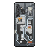 Retro Futuristic Samsung Galaxy M55 5G Glass Back Cover Online