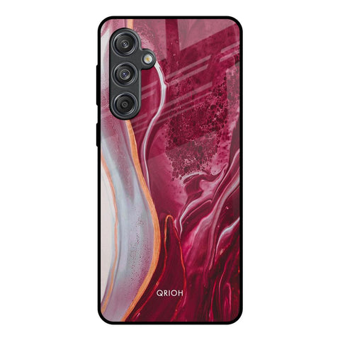 Crimson Ruby Samsung Galaxy M55 5G Glass Back Cover Online