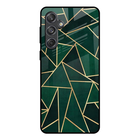 Abstract Green Samsung Galaxy M55 5G Glass Back Cover Online