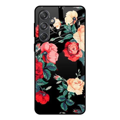 Floral Bunch Samsung Galaxy M55 5G Glass Back Cover Online