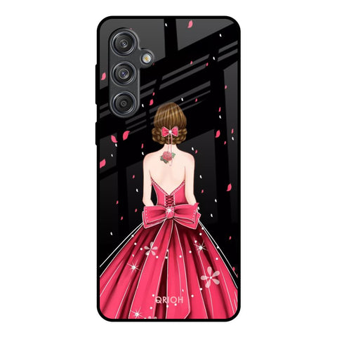 Fashion Princess Samsung Galaxy M55 5G Glass Back Cover Online