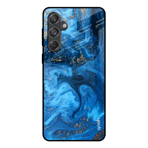 Gold Sprinkle Samsung Galaxy M55 5G Glass Back Cover Online