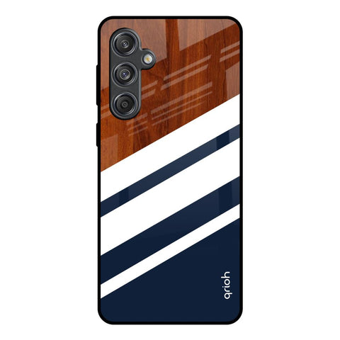 Bold Stripes Samsung Galaxy M55 5G Glass Back Cover Online