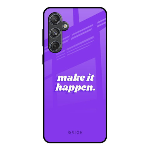 Make it Happen Samsung Galaxy M55 5G Glass Back Cover Online