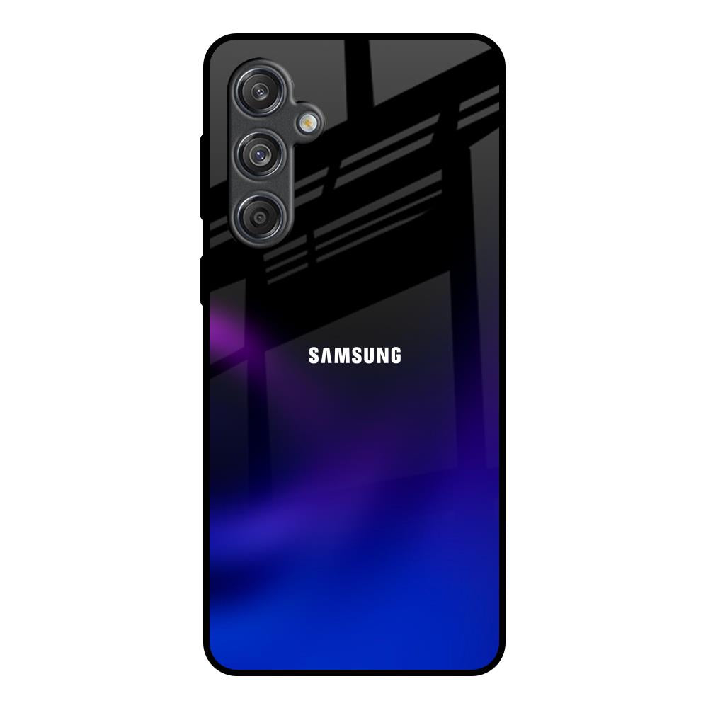 Black Onyx Samsung Galaxy M55 5G Glass Back Cover Online