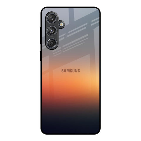Aesthetic Orange Samsung Galaxy M55 5G Glass Back Cover Online