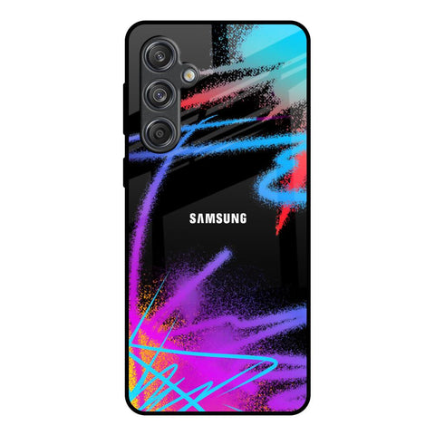 Brushy Color Samsung Galaxy M55 5G Glass Back Cover Online