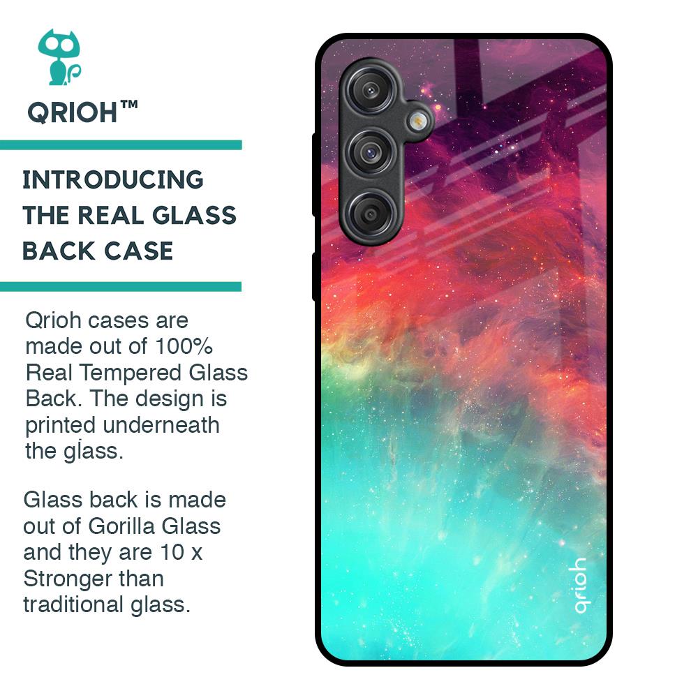 Colorful Aura Glass Case for Samsung Galaxy M55 5G