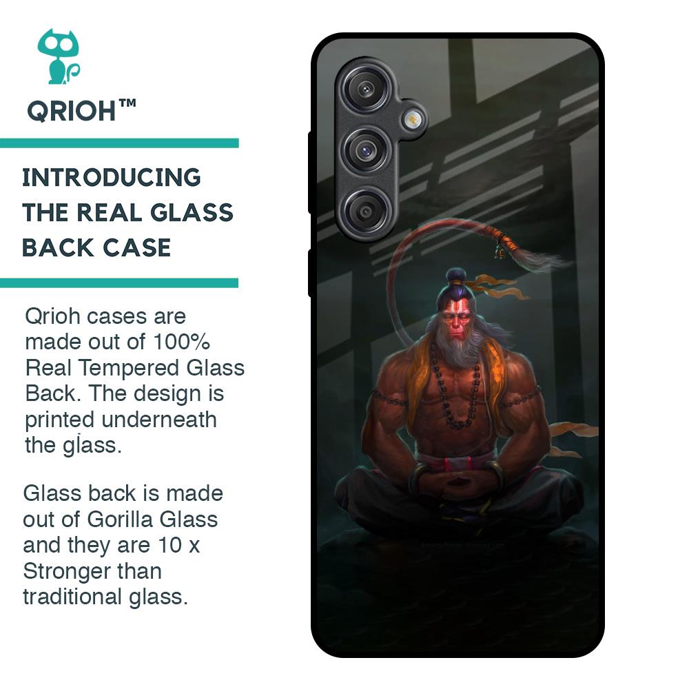 Lord Hanuman Animated Glass Case for Samsung Galaxy M55 5G