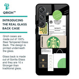 Coffee Latte Glass Case for Samsung Galaxy M55 5G