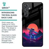 Retro Astronaut Glass Case for Samsung Galaxy M55 5G