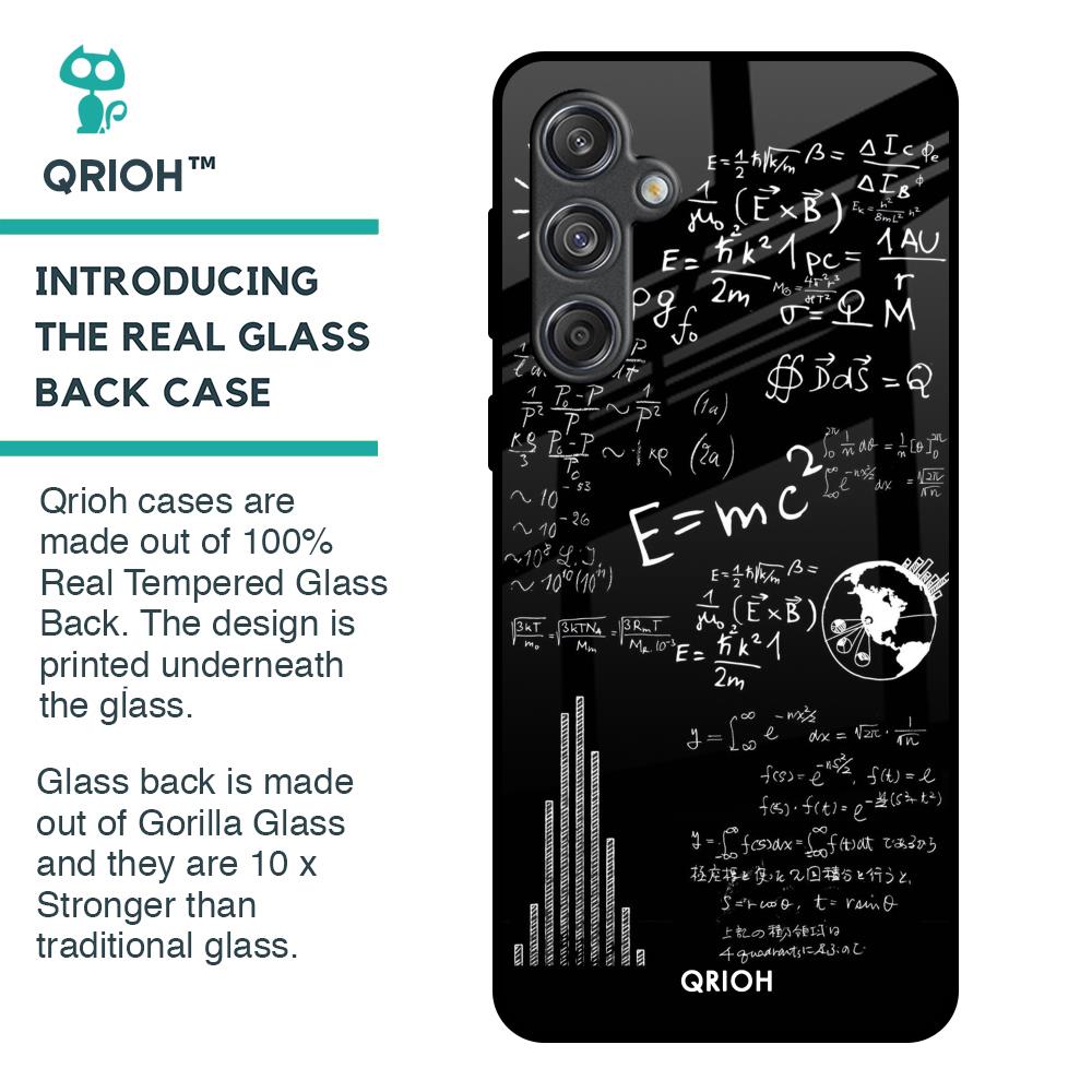 Funny Math Glass Case for Samsung Galaxy M55 5G