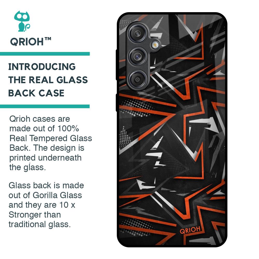 Vector Art Glass Case for Samsung Galaxy M55 5G