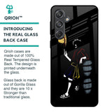 Luffy Line Art Glass Case for Samsung Galaxy M55 5G