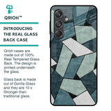 Abstact Tiles Glass Case for Samsung Galaxy M55 5G