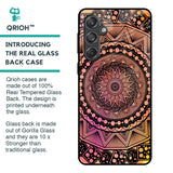 Floral Mandala Glass Case for Samsung Galaxy M55 5G