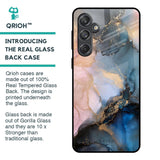 Marble Ink Abstract Glass Case for Samsung Galaxy M55 5G