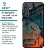 Geographical Map Glass Case for Samsung Galaxy M55 5G