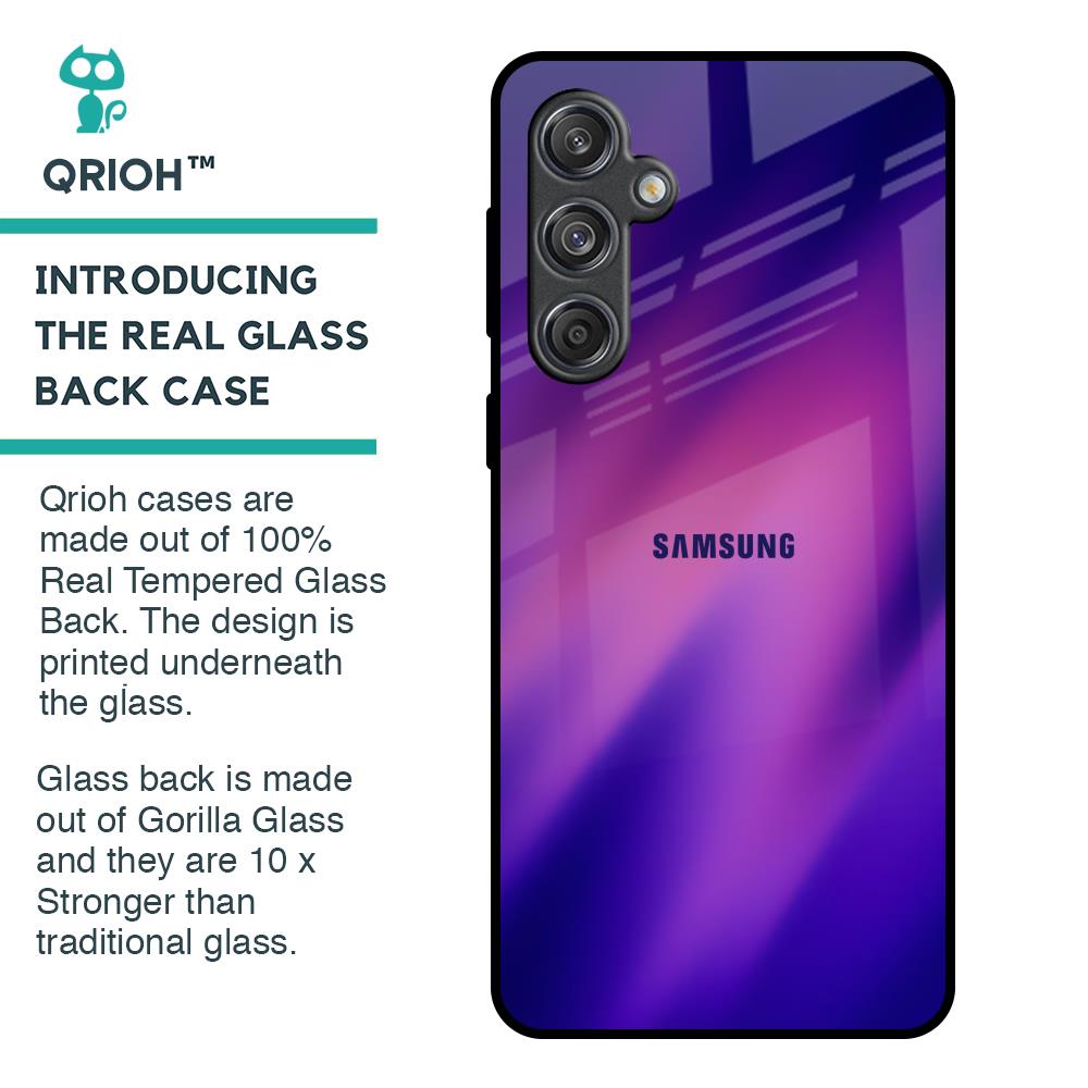 Pink Thunder Glass Case for Samsung Galaxy M55 5G
